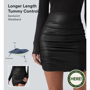 HALARA Black Mini Skirt with Tummy Control
with BUILT-IN SHORTS 
NWT - Size M